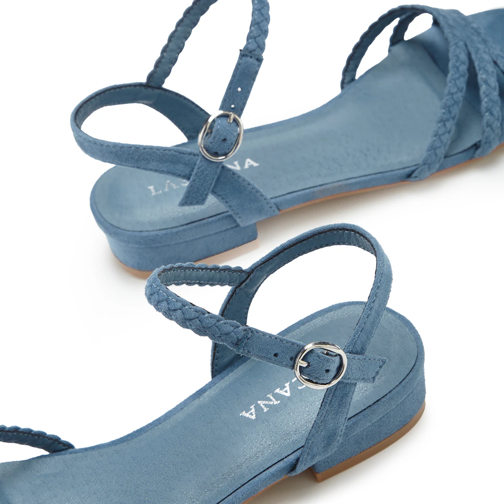 LASCANA Sandale "Sommerschuh", Sandalette, Sommerschuh mit geflochtenen Rie günstig online kaufen