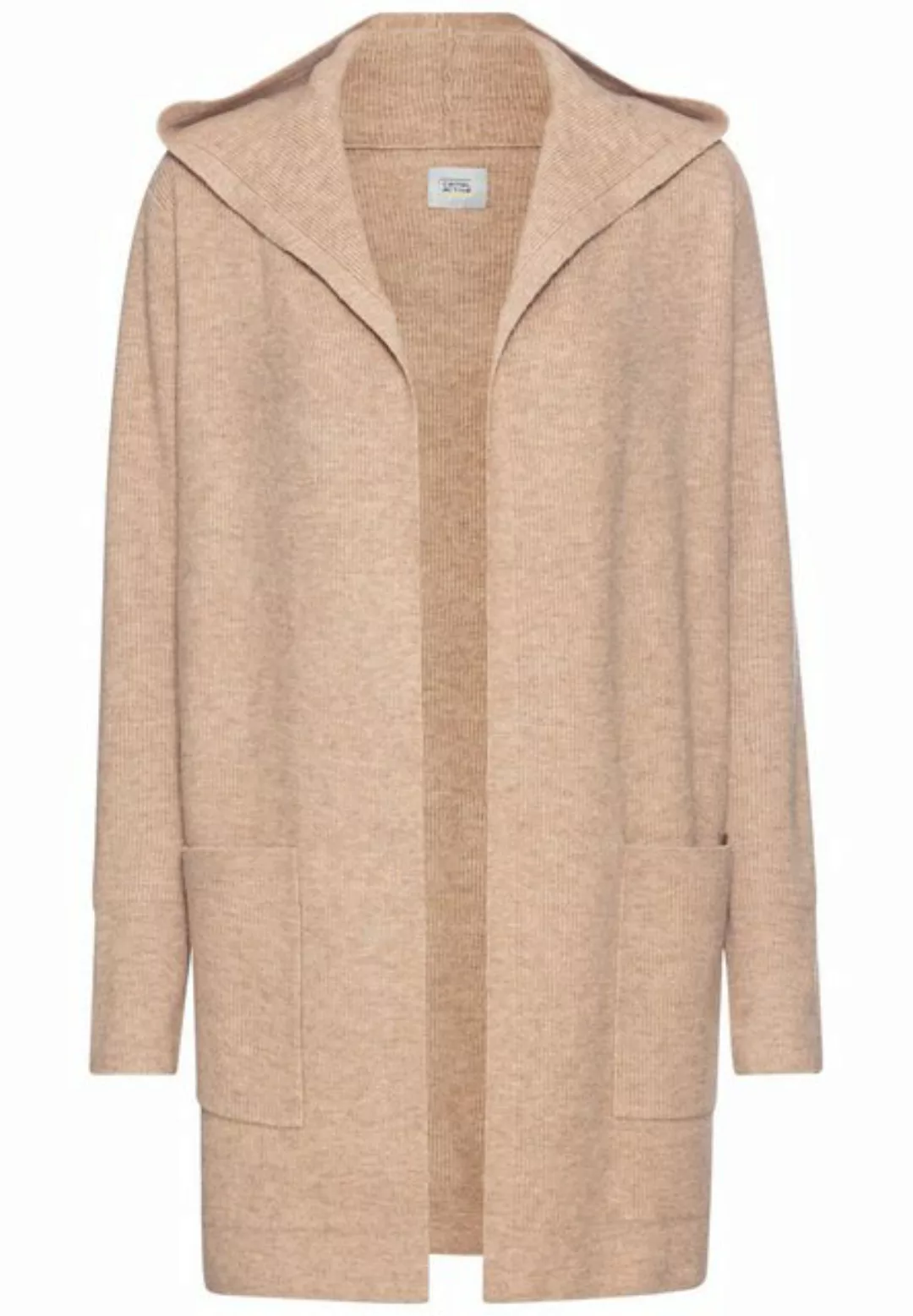 camel active Cardigan mit Kapuze Markenlogo günstig online kaufen