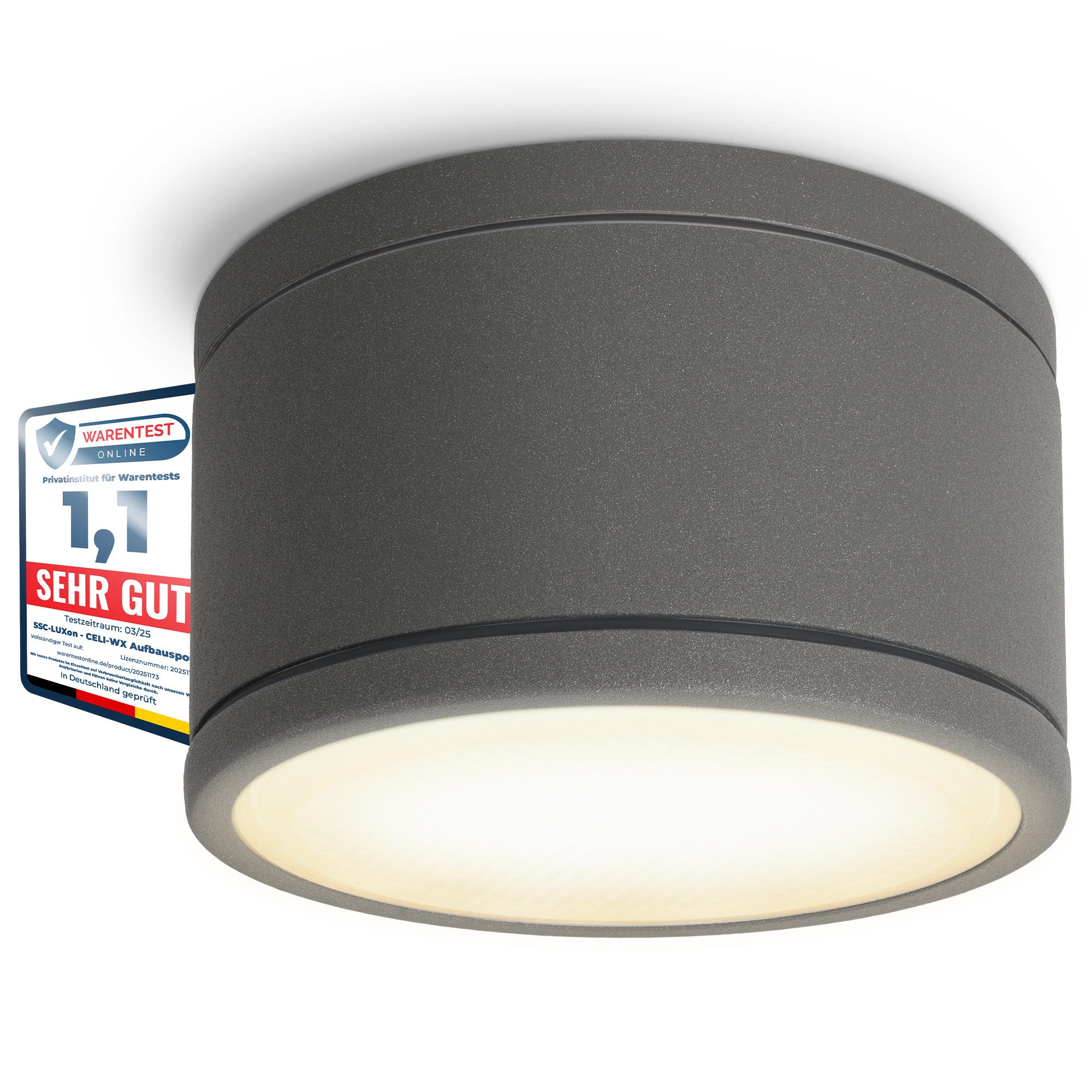 SSC-LUXon LED Außen-Deckenleuchte CELI-WX Bad Aufbauspot günstig online kaufen