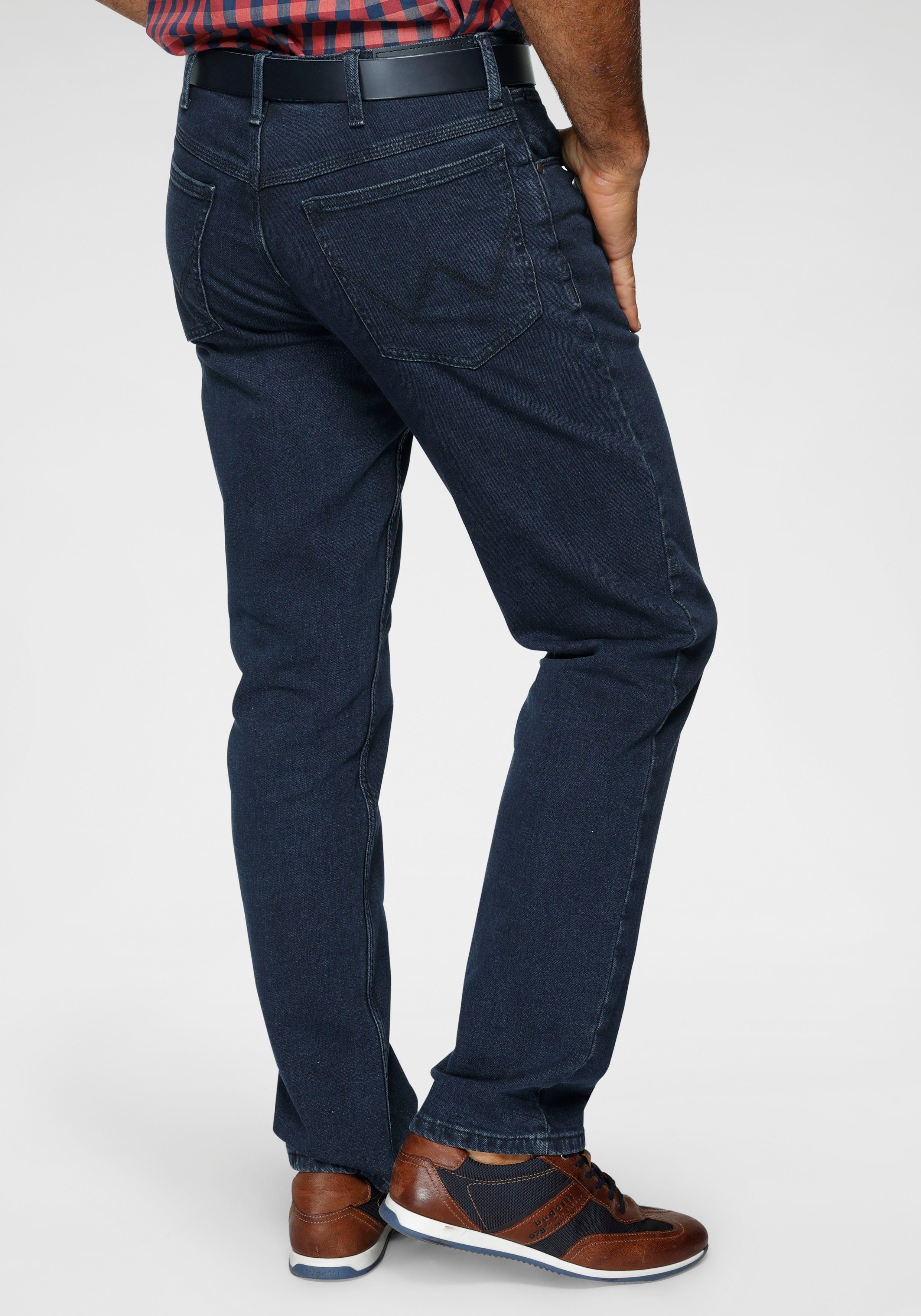 Wrangler Herren Jeans STRAIGHT - Mid Waist - Regular Fit - Blau Schwarz günstig online kaufen