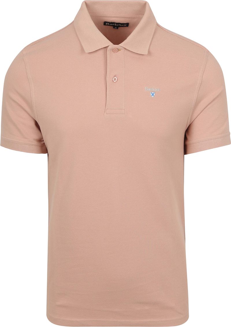 Barbour Pique Poloshirt Hellrosa - Größe XL günstig online kaufen