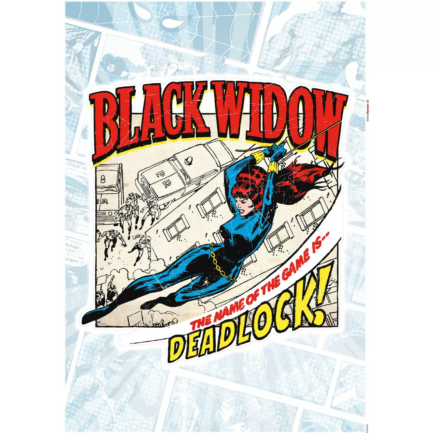 Komar Wandtattoo "Black Widow Comic Classic - Größe 50 x 70 cm", (1 St.), s günstig online kaufen