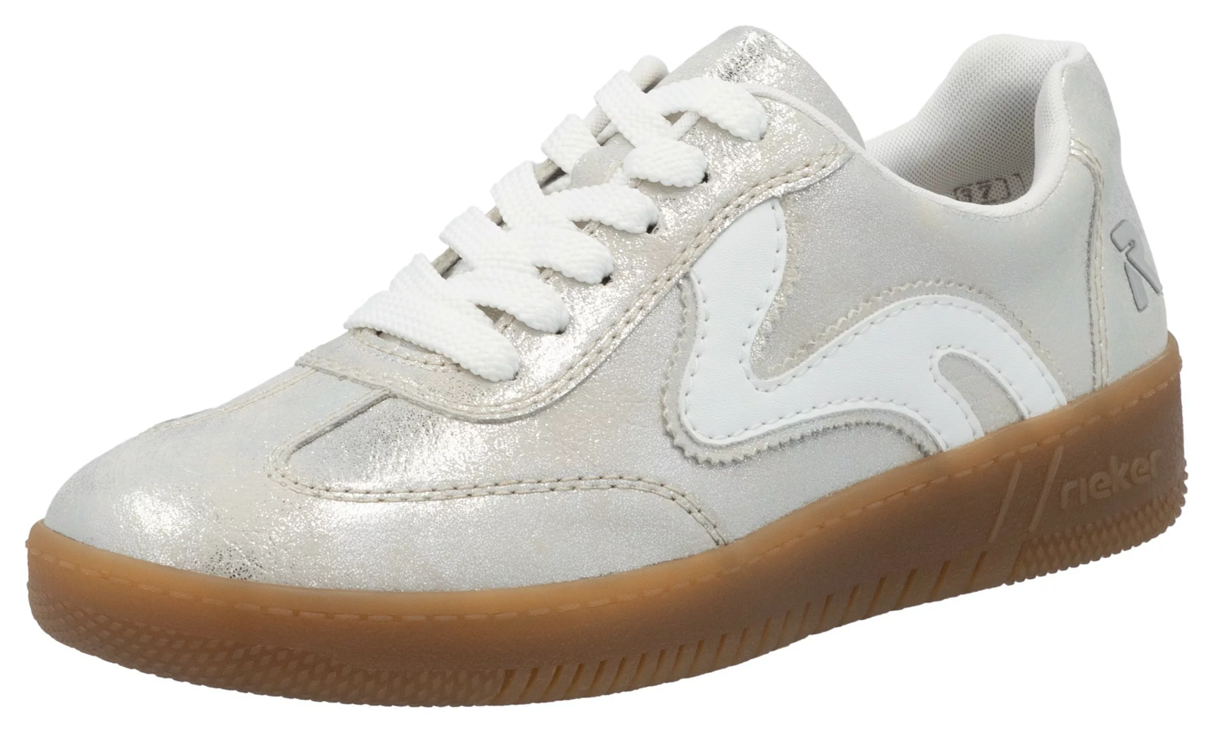 RIEKER Sport Plateausneaker, Freizeitschuh, Halbschuh, Schnürschuh in vegan günstig online kaufen