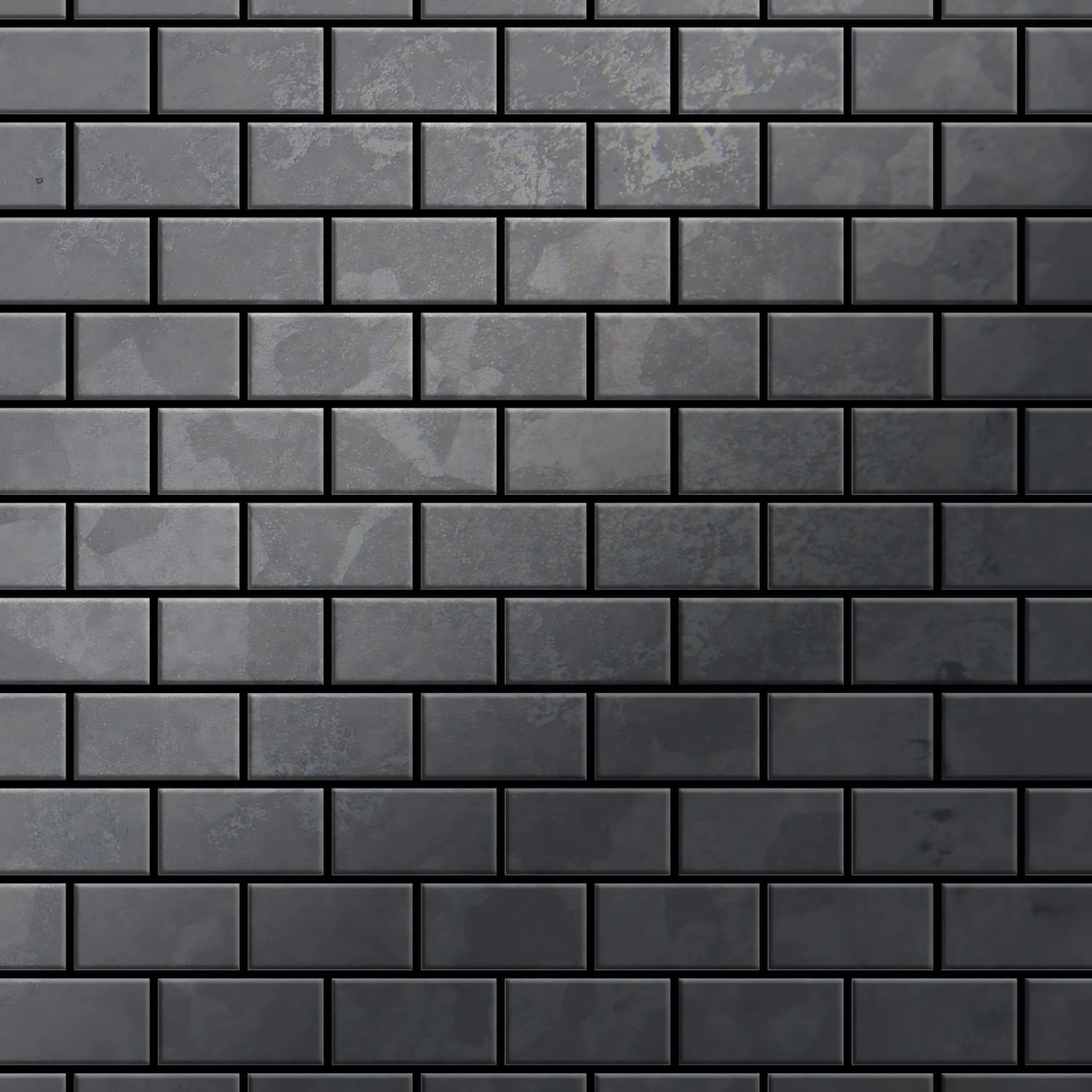 ALLOY Mosaik Fliese Massiv Metall Rohstahl Gewalzt Grau 1,6mm Stark House-r günstig online kaufen