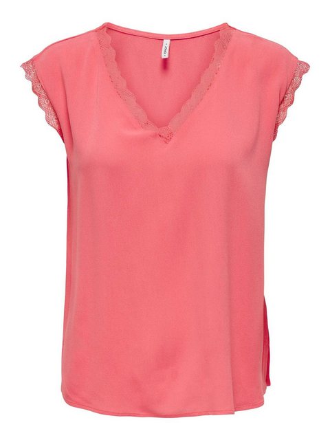 ONLY T-Shirt Only Damen Basic T-Shirt Top OnlJasmina V-Ausschnitt kurz-arm günstig online kaufen