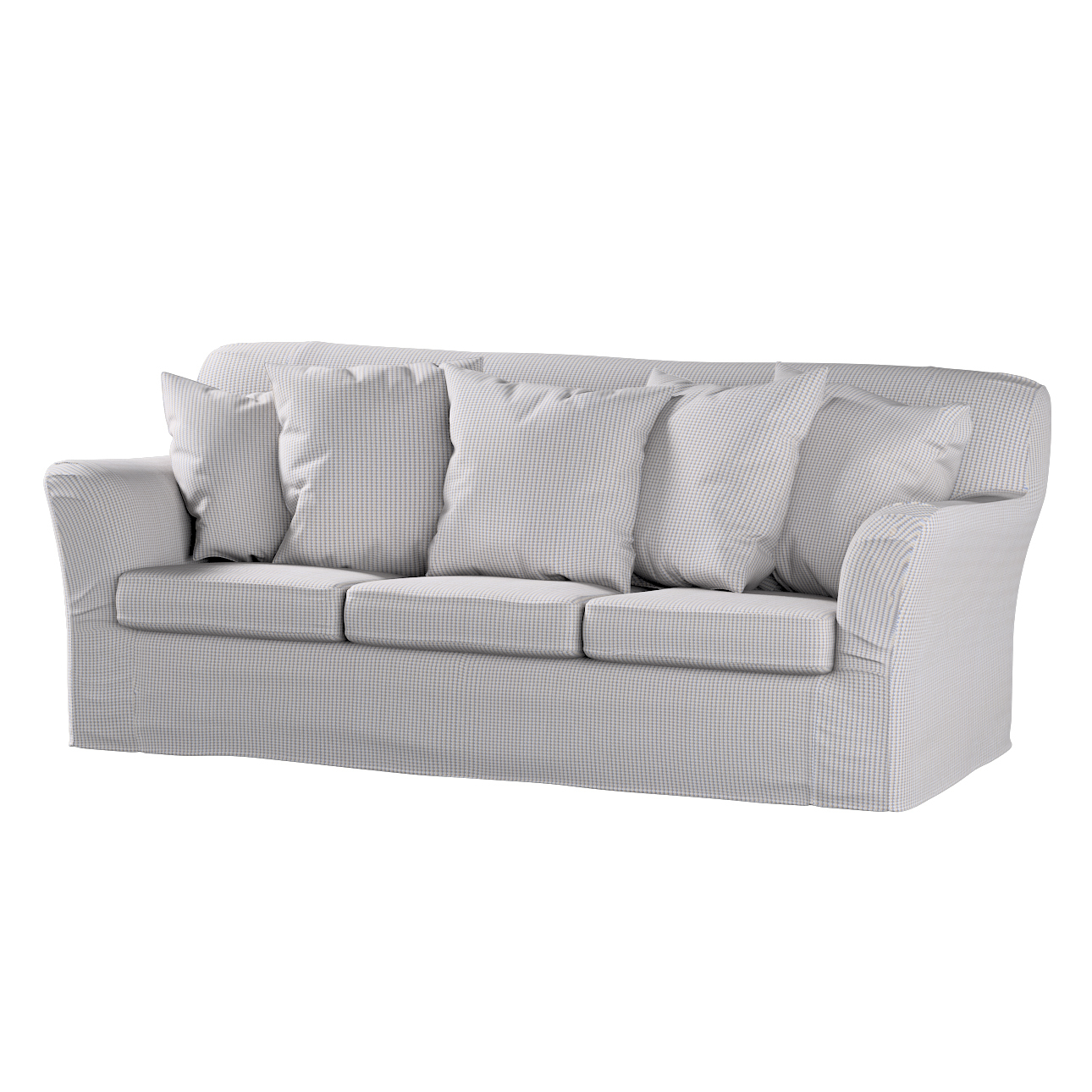 Bezug für Tomelilla 3-Sitzer Sofa nicht ausklappbar, beige-blau, Sofahusse, günstig online kaufen