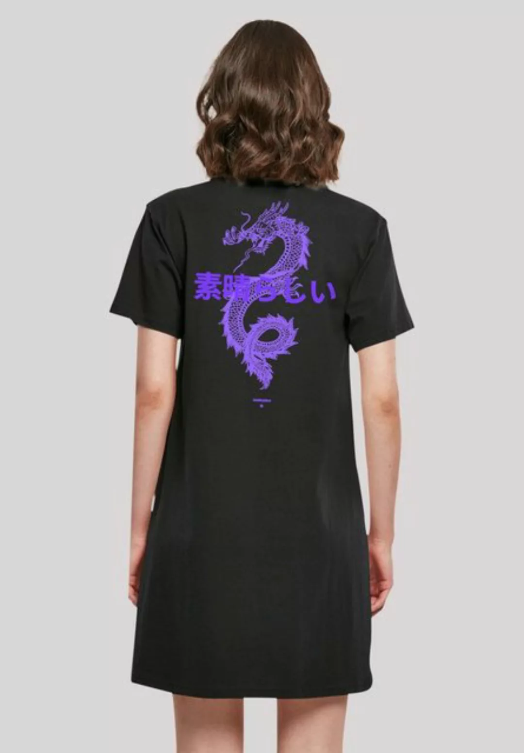 F4NT4STIC Shirtkleid Drache Japan Damen T-Shirt Kleid Print günstig online kaufen