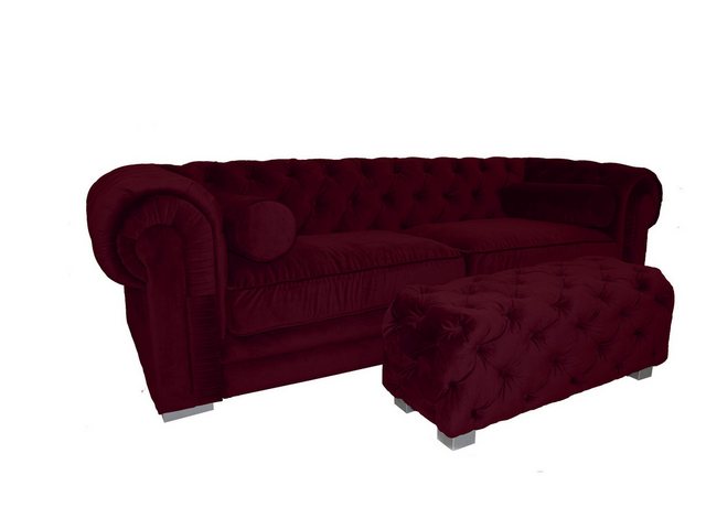 Xlmoebel Sofa Chesterfield-Sofa gepolsterte Designer-Couchen Sofas Garnitur günstig online kaufen