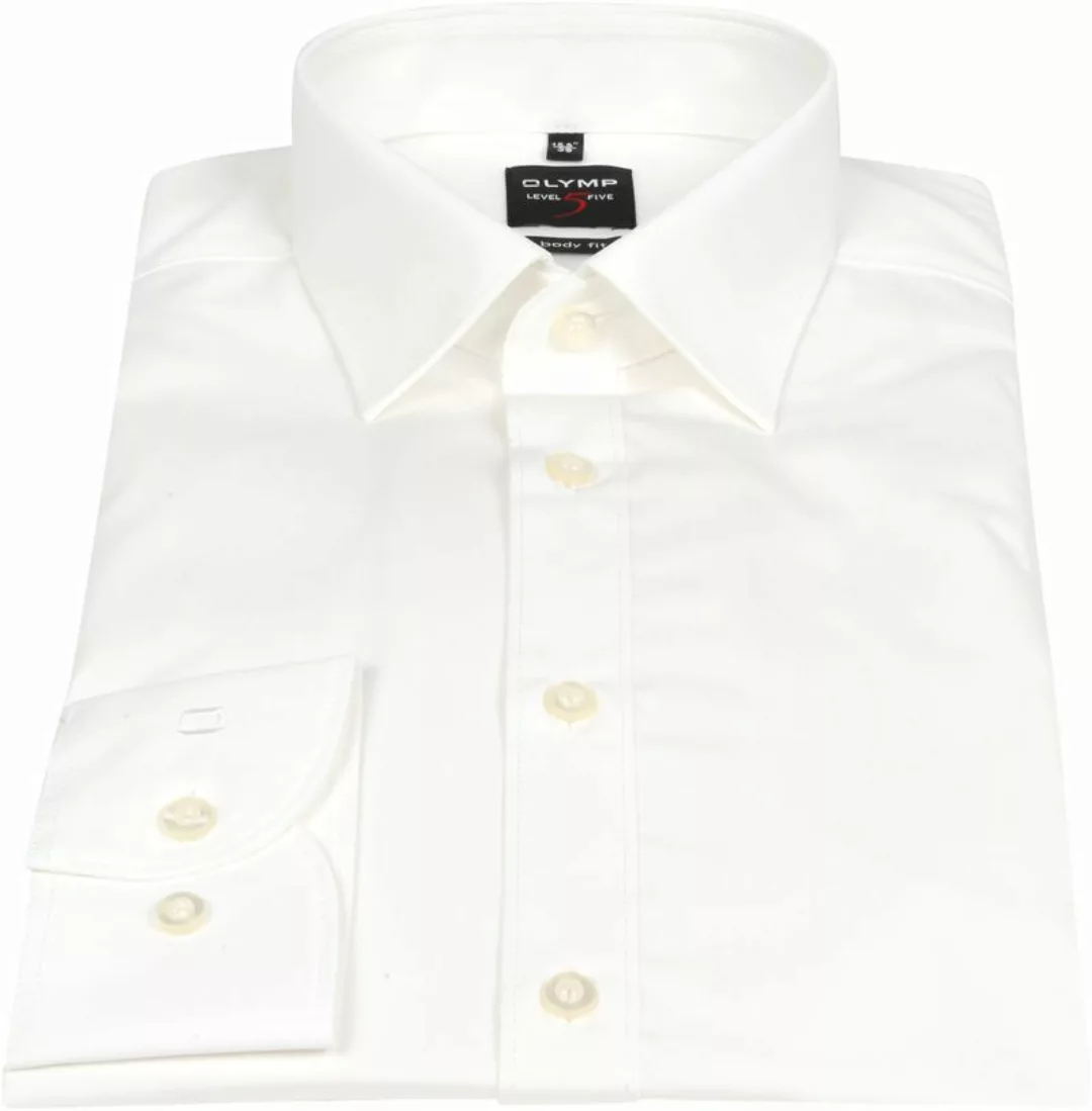 OLYMP Level Five Body Fit Hemd Off White - Größe 41 günstig online kaufen