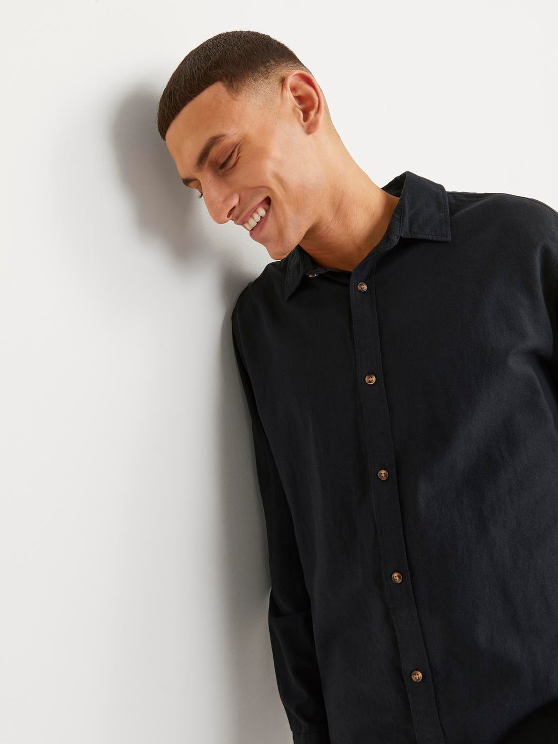 Jack & Jones Langarmhemd "JJESUMMER LINEN BLEND SHIRT LS SN" günstig online kaufen