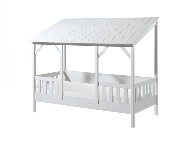 Natur24 Kinderbett Bett 214,2 x 174 x 105,3 cm MDF Massivholz Weiß günstig online kaufen