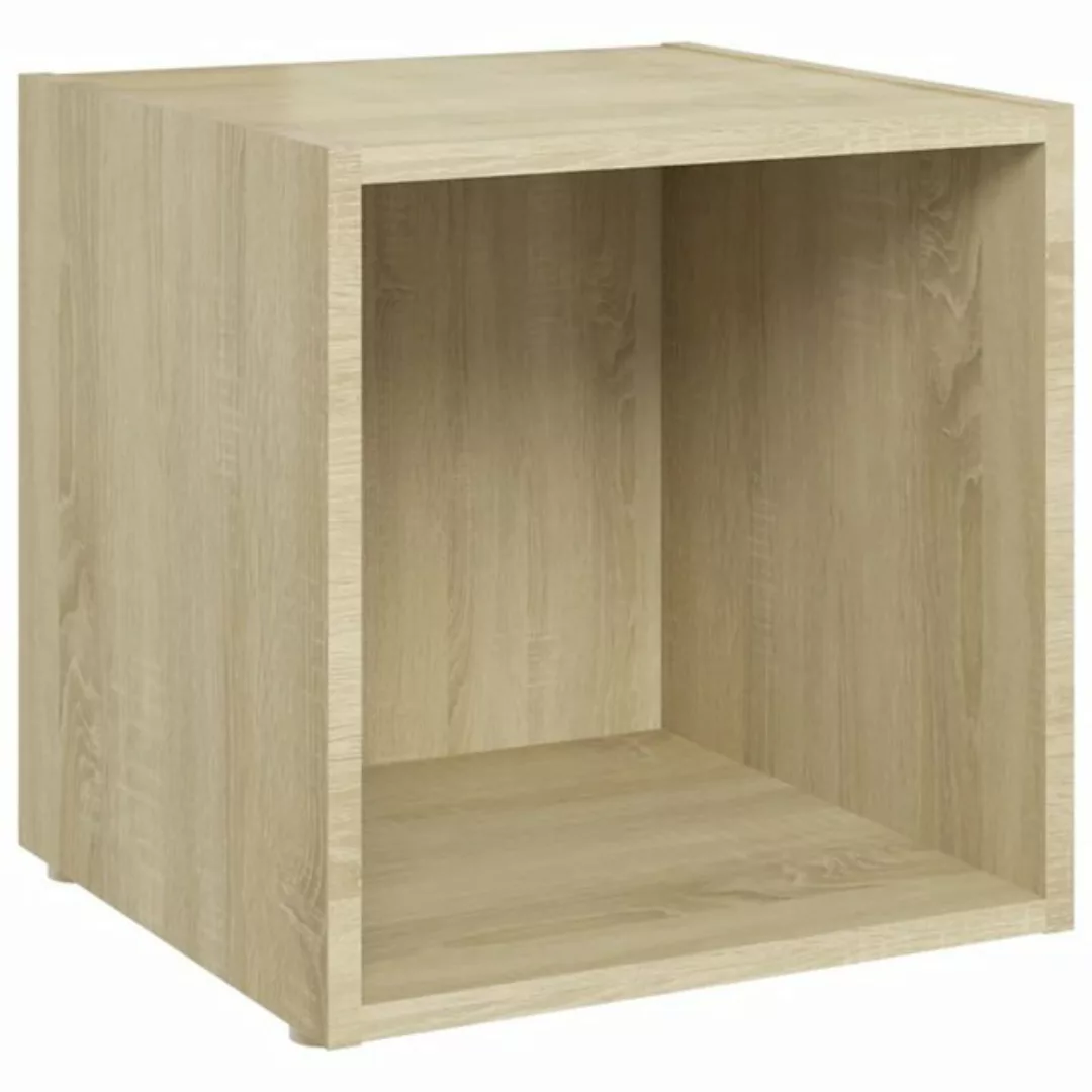 furnicato TV-Schrank Sonoma-Eiche 37x35x37 cm Holzwerkstoff (1-St) günstig online kaufen