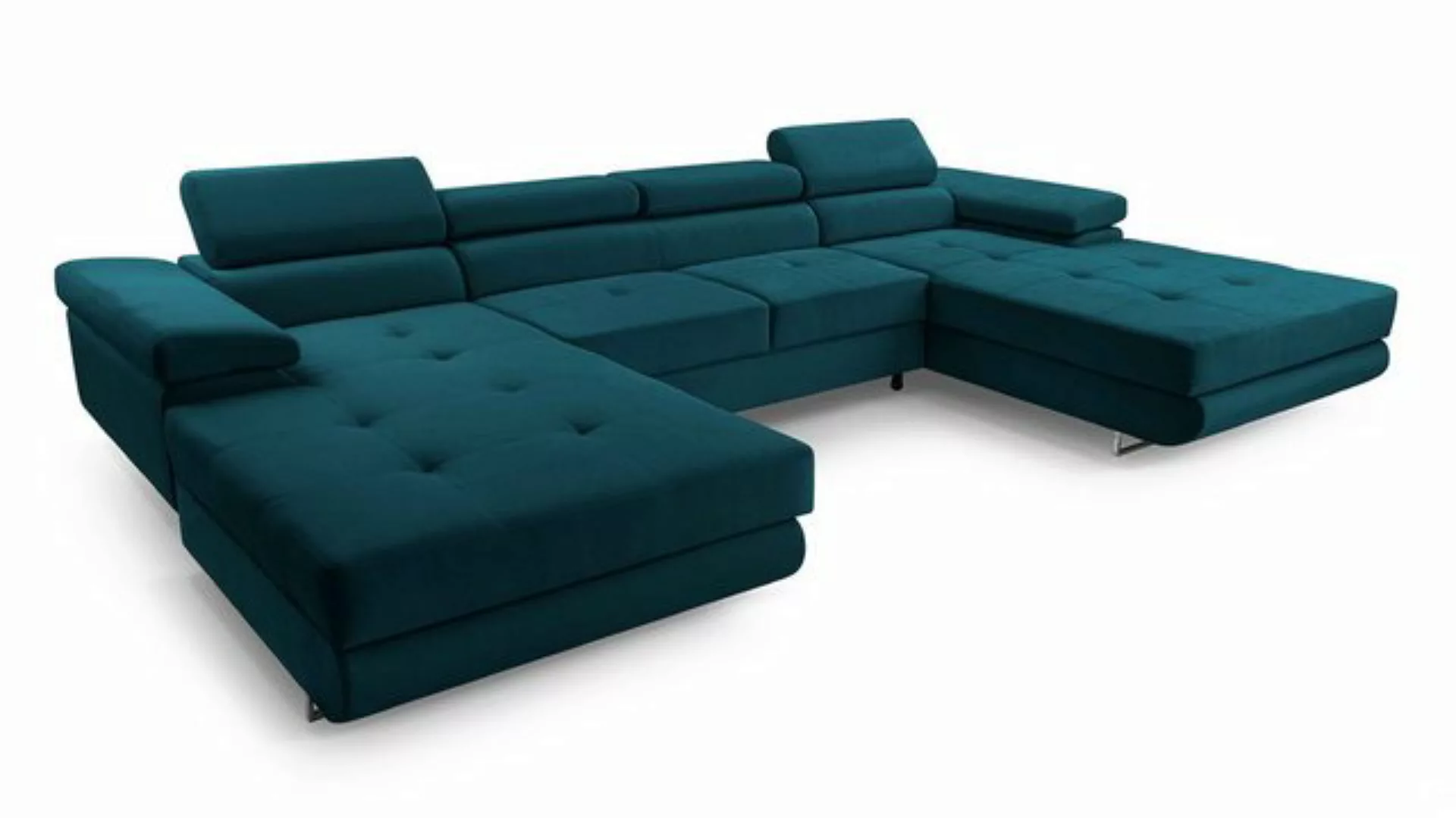 Furnix Wohnlandschaft NILLONA U Mini U-Sofa mit Schlaffunktion Bettkasten g günstig online kaufen