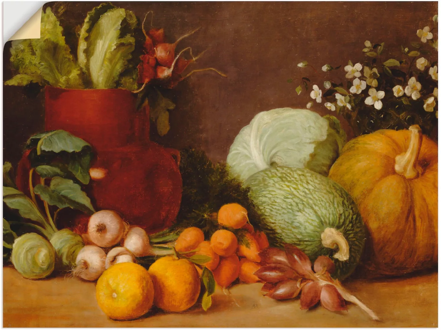 Artland Wandfolie »Bodegon (Gemüse-Stillleben). Um 1884-90«, Arrangements, günstig online kaufen