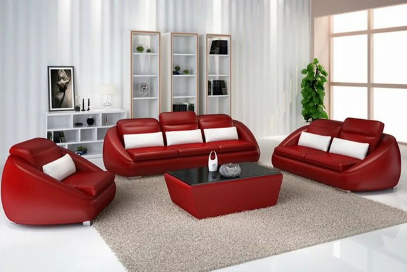 JVmoebel Sofa Luxus Sofagarnitur 3+1+1 Sitzer Wohnzimmer Designer Möbel, Ma günstig online kaufen