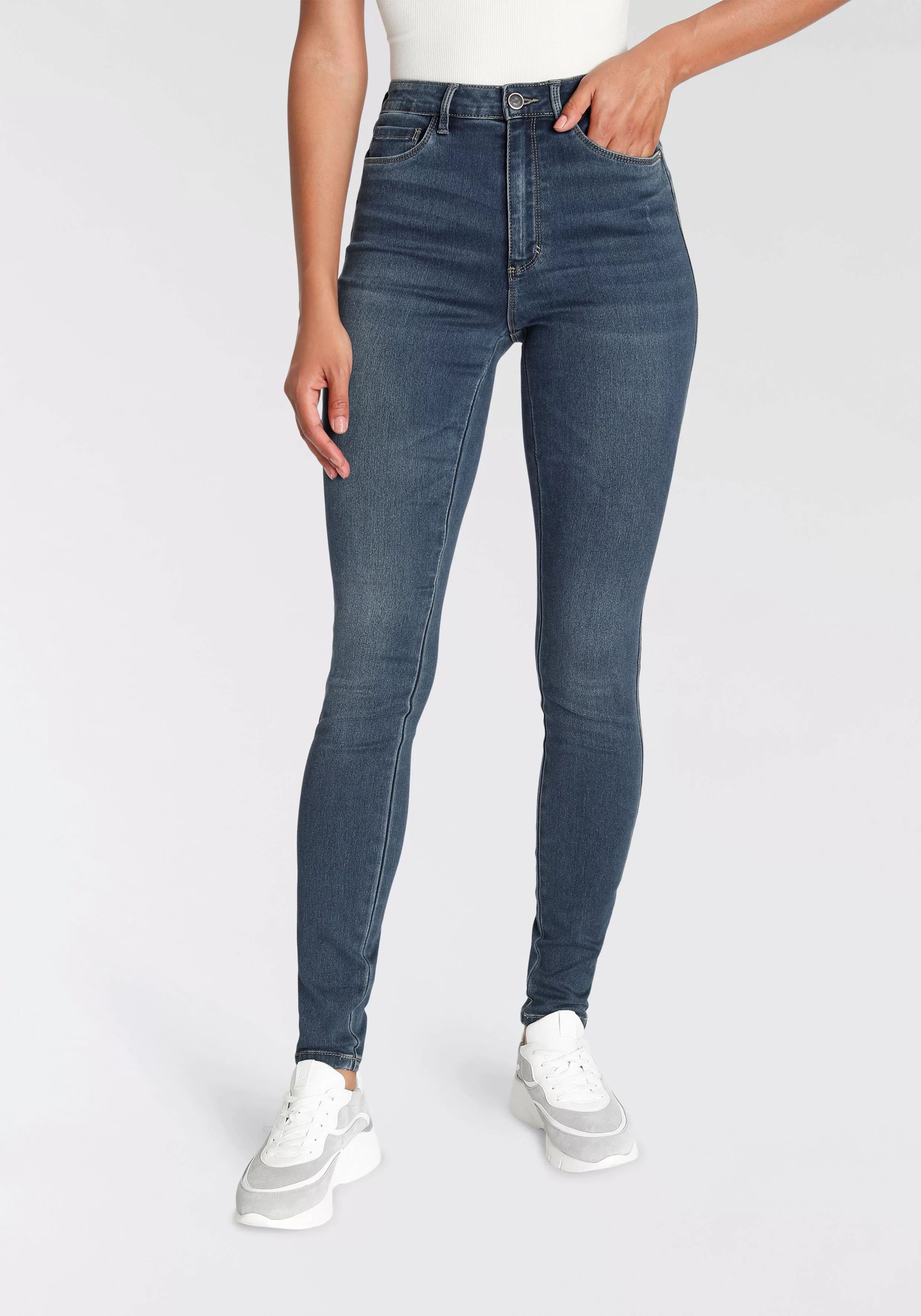 ONLY High-waist-Jeans ONLROYA HW SKINNY BJ13964 im 5-Pocket-Design günstig online kaufen