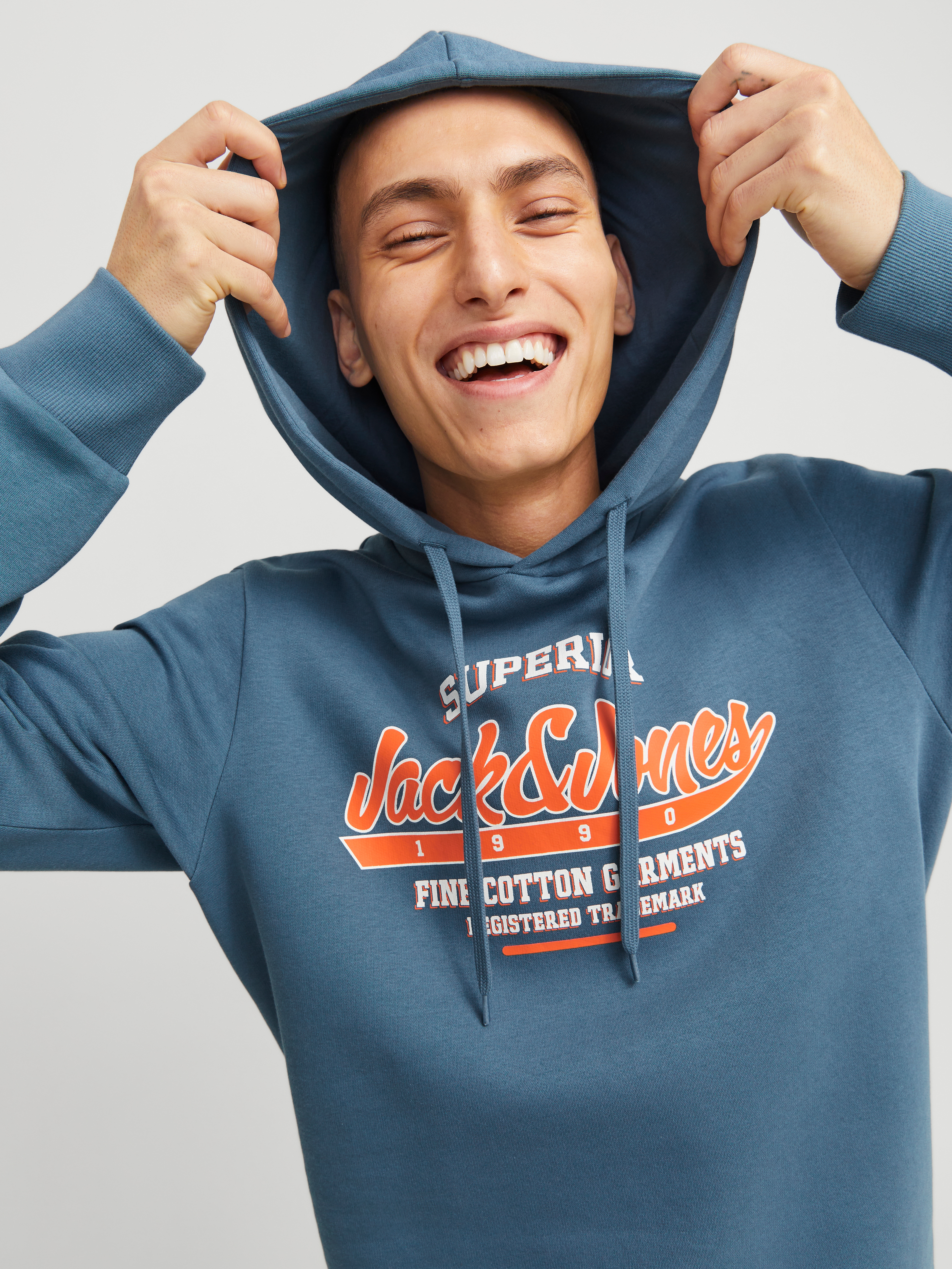 Jack & Jones Kapuzensweatshirt "JJELOGO SWEAT HOOD 2 COL 24/25 NOOS", mit L günstig online kaufen