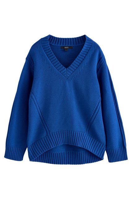 Next V-Ausschnitt-Pullover Pullover mit V-Ausschnitt aus 100 % Baumwolle (1 günstig online kaufen