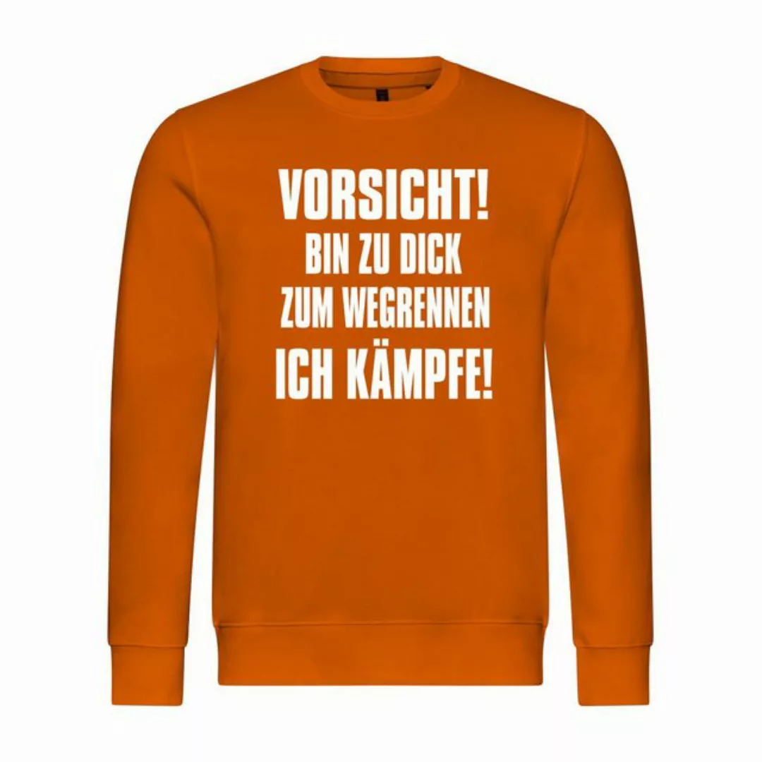 deinshirt Rundhalspullover Herren Sweatshirt Vorsicht bin zu dick zum wegre günstig online kaufen