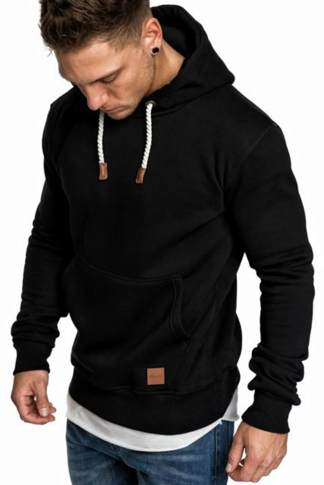 REPUBLIX Sweatshirt ERIC Herren Basic Kapuzenpullover Hoodie günstig online kaufen