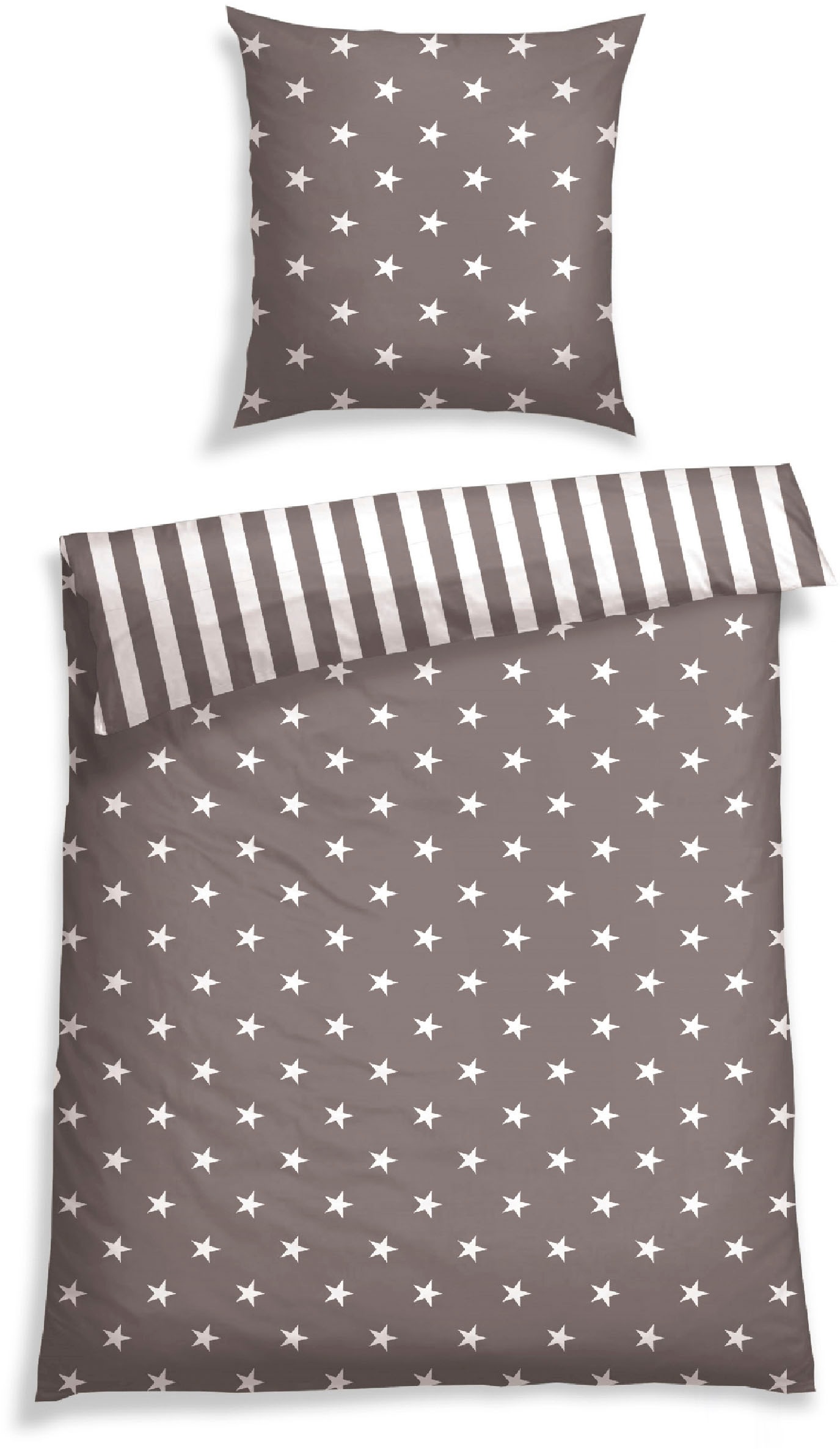 Schiesser Wendebettwäsche »Stars & Stripes aus weicher Baumwolle mit Sterne günstig online kaufen