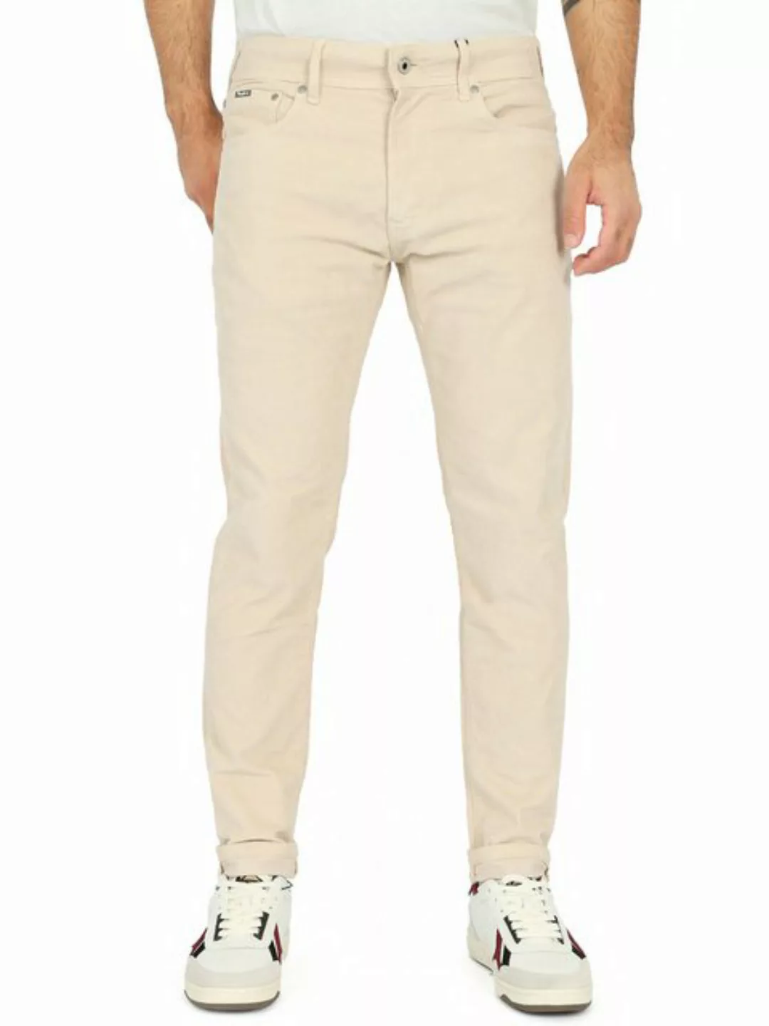 Pepe Jeans Cordhose Tapered Fit - Stanley Sand günstig online kaufen