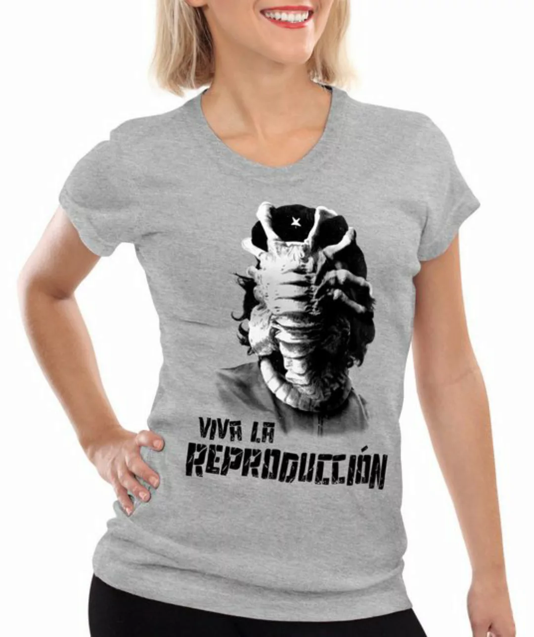 style3 T-Shirt Viva Facehugger alien che guevara revolution kuba xenomorph günstig online kaufen