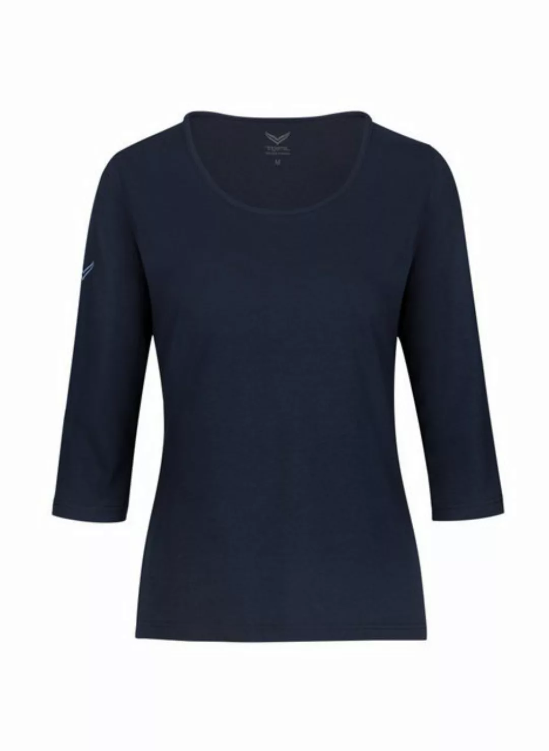 Trigema T-Shirt TRIGEMA 3/4 Arm Shirt aus Biobaumwolle (1-tlg) günstig online kaufen