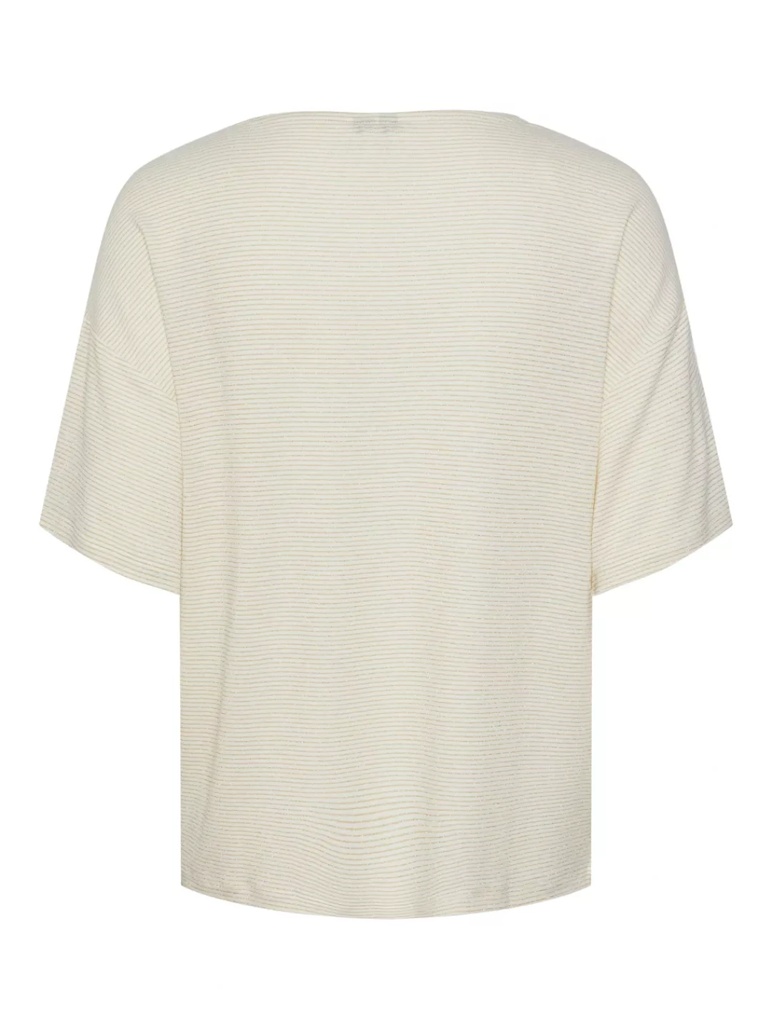 pieces T-Shirt - lässiges cooles kurzarm Shirt - T-Shirt mit Glitzer Effekt günstig online kaufen