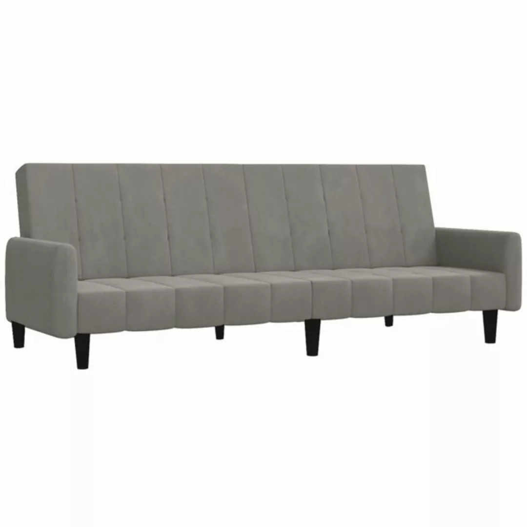 vidaXL Sofa Schlafsofa 2-Sitzer Dunkelgrau Samt günstig online kaufen