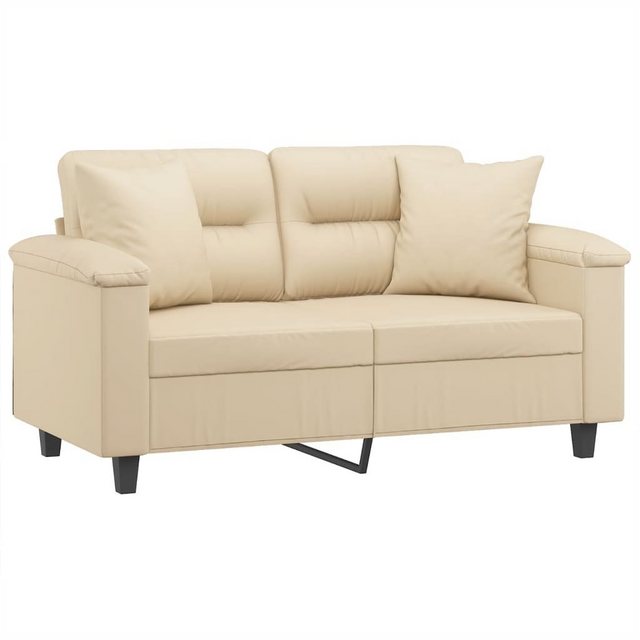 vidaXL Sofa Sofa mit Hocker Stoff verschiedene Farben, 120 cm, 2-Sitzer günstig online kaufen