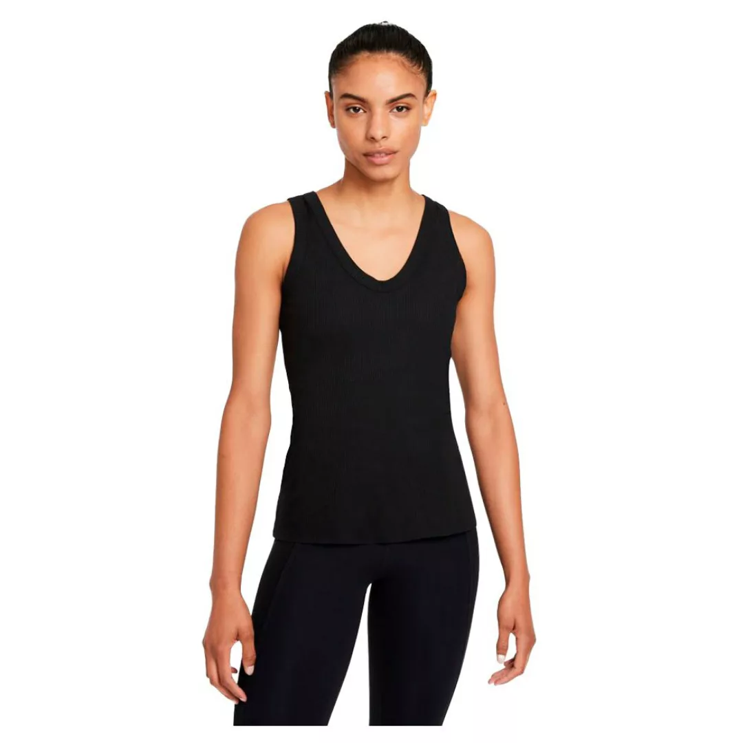 Nike Yoga Luxe Ärmelloses T-shirt M Black / Dk Smoke Grey günstig online kaufen