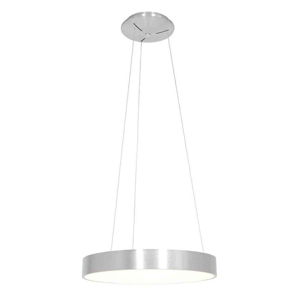 LED Pendelleuchte Ringlede in Silber 40W 3600lm günstig online kaufen