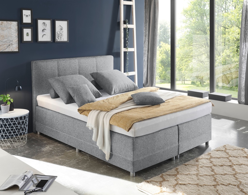 ED EXCITING DESIGN Boxspringbett "Luanda", wahlweise mit Matratze und Toppe günstig online kaufen