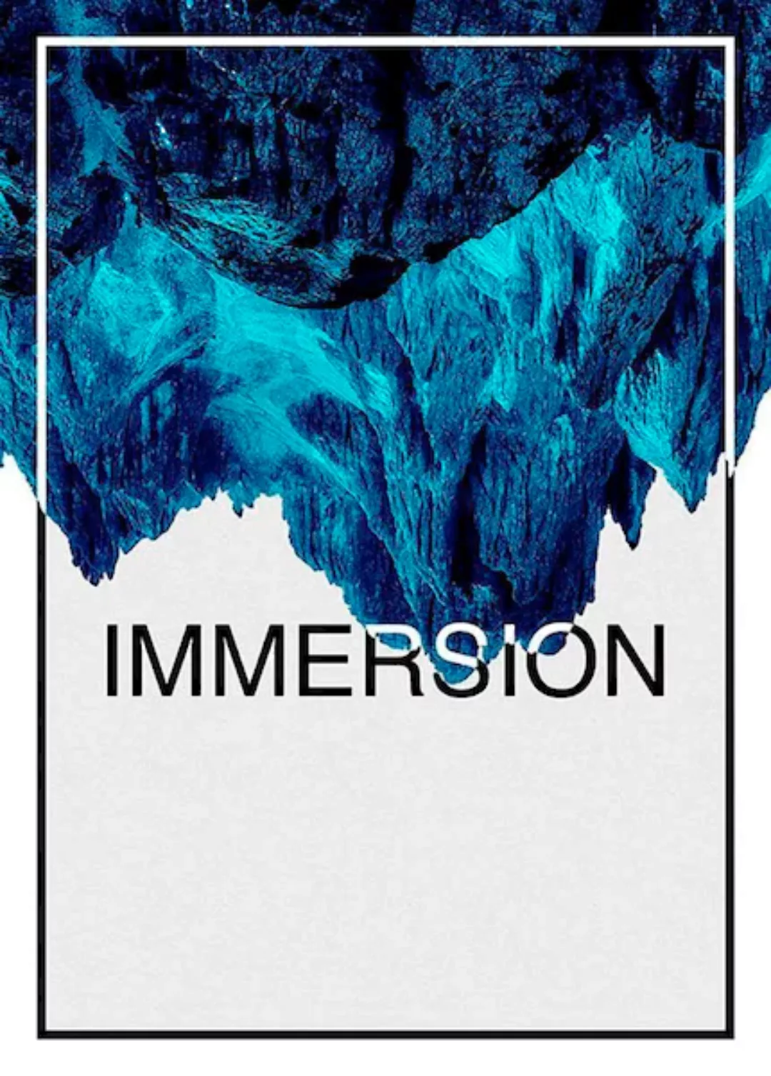 Komar Poster »Immersion Blue«, Abstrakt-Sprüche & Texte, (1 St.) günstig online kaufen