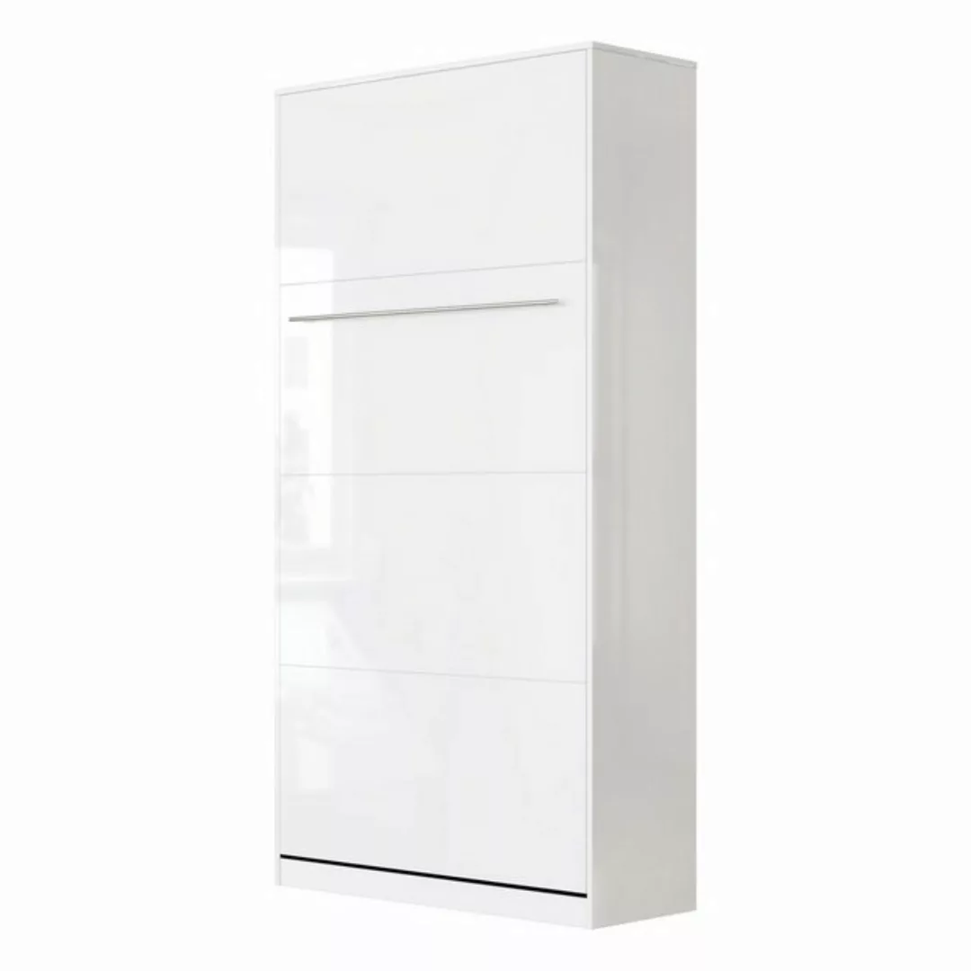 SMARTBett Schrankbett SMARTBett Standard 90x200 Vertikal/Hoch Komfort Latte günstig online kaufen