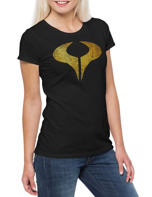 Urban Backwoods Print-Shirt Symbol Of Cronos Damen T-Shirt Sci-Fi Cronus Si günstig online kaufen