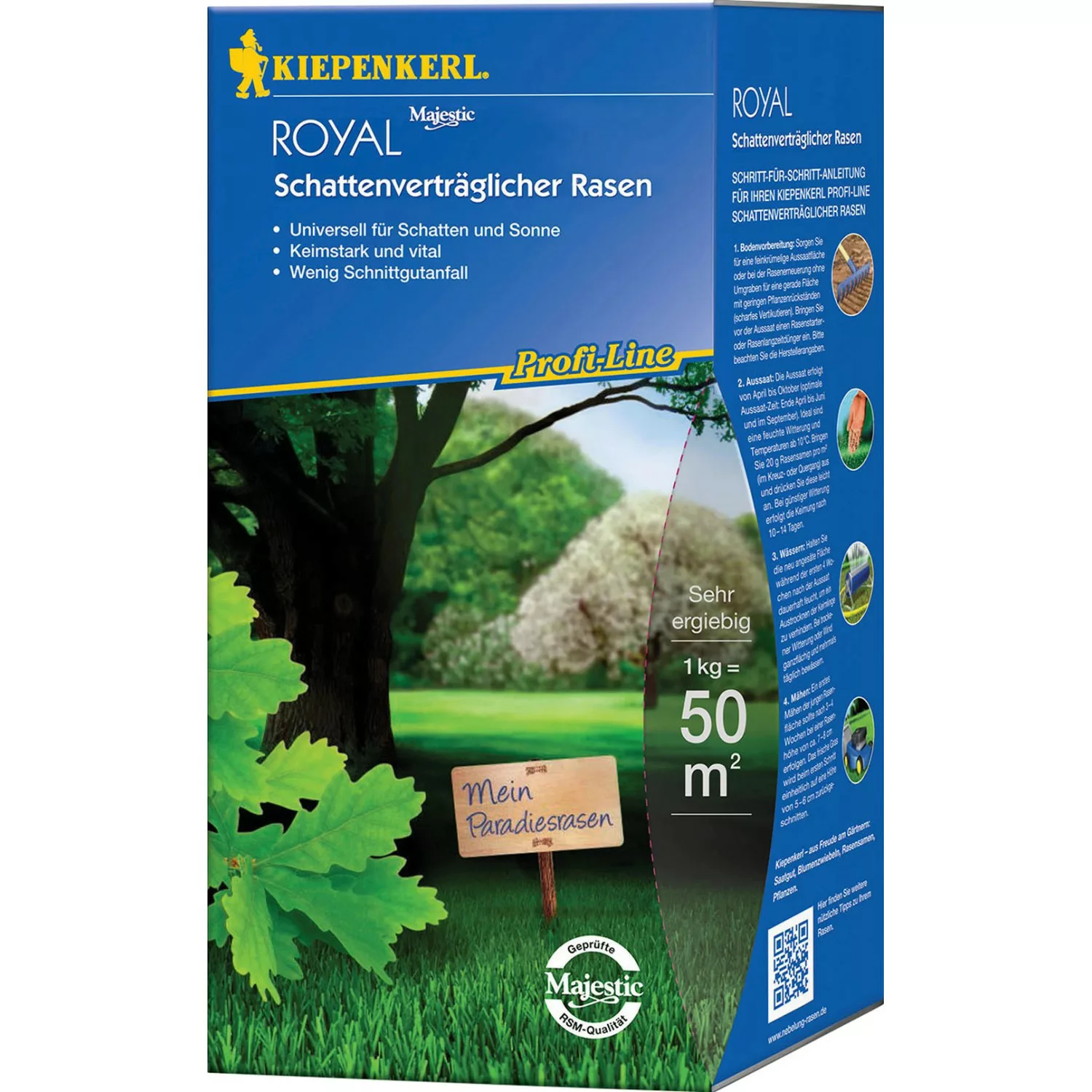 Kiepenkerl Schattenverträglicher Rasen Profi-Line Royal 1 kg günstig online kaufen