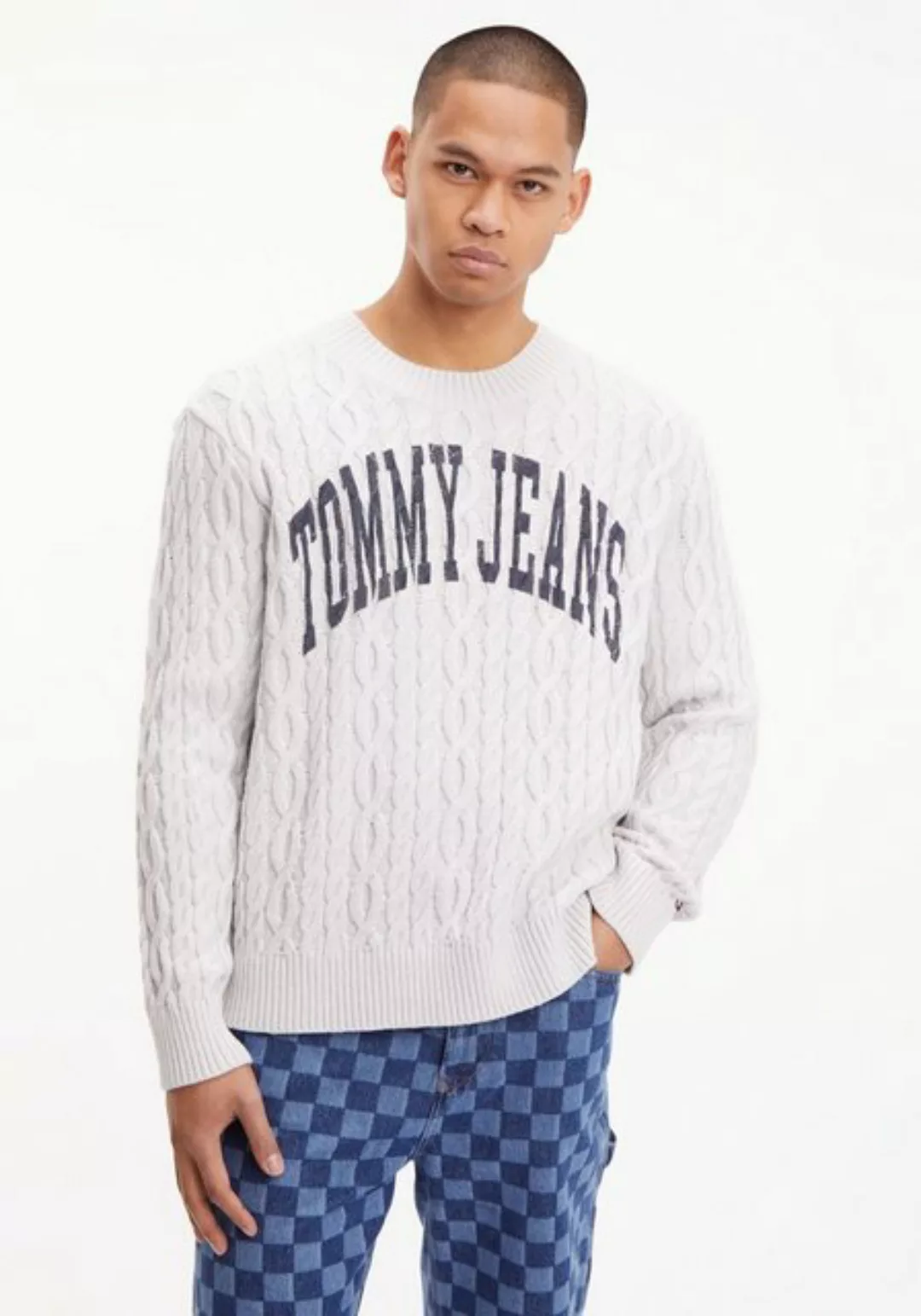 Tommy Jeans Strickpullover TJM RLXD COLLEGIATE SWEATER günstig online kaufen