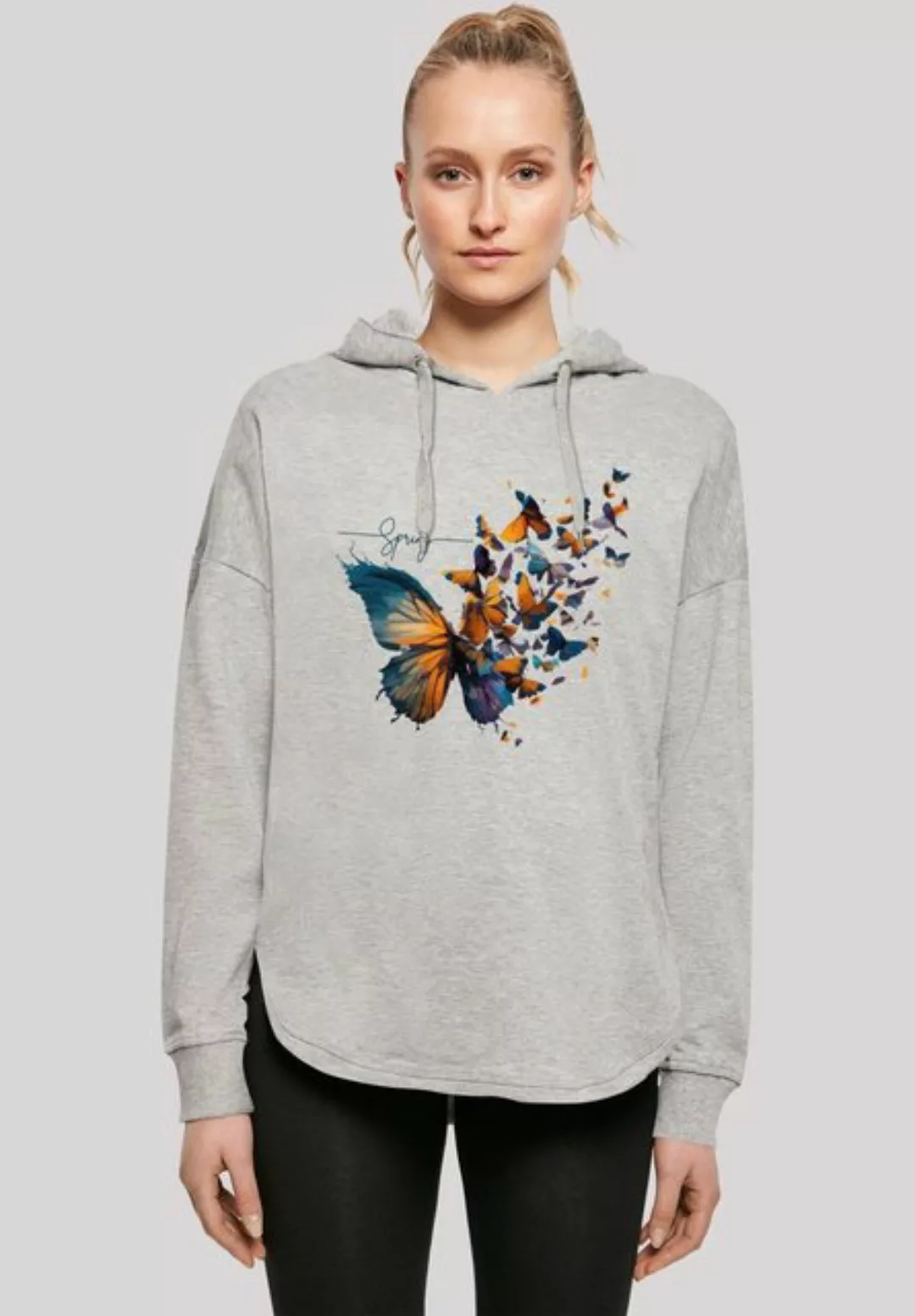 F4NT4STIC Kapuzenpullover Schmetterling Frühling Oversize Hoodie Print günstig online kaufen