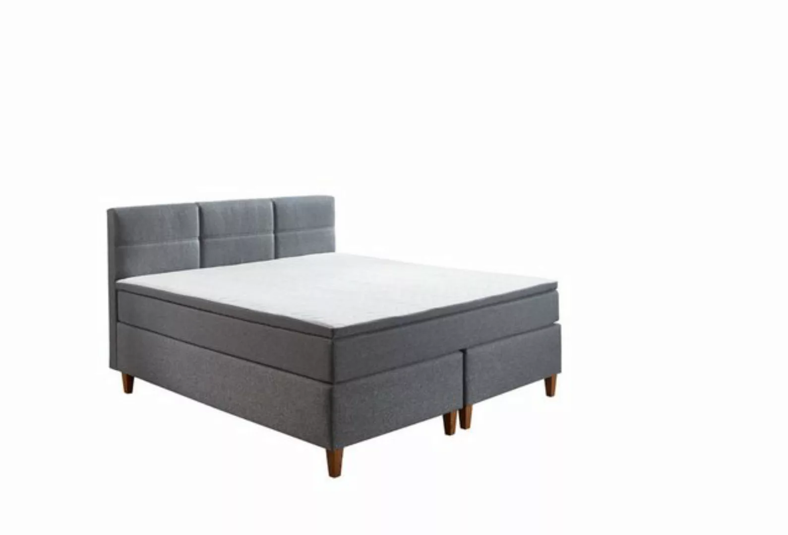 Boxspringbett Kenora grau Liegefläche B/L: ca. 180x200 cm günstig online kaufen