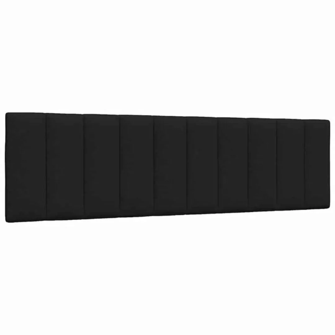 vidaXL Bett, Kopfteil-Kissen Schwarz 180 cm Stoff günstig online kaufen