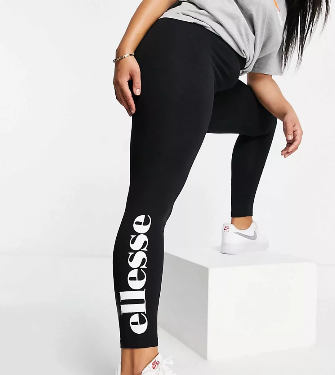 ellesse PLUS – Leggings mit Logo in Schwarz günstig online kaufen