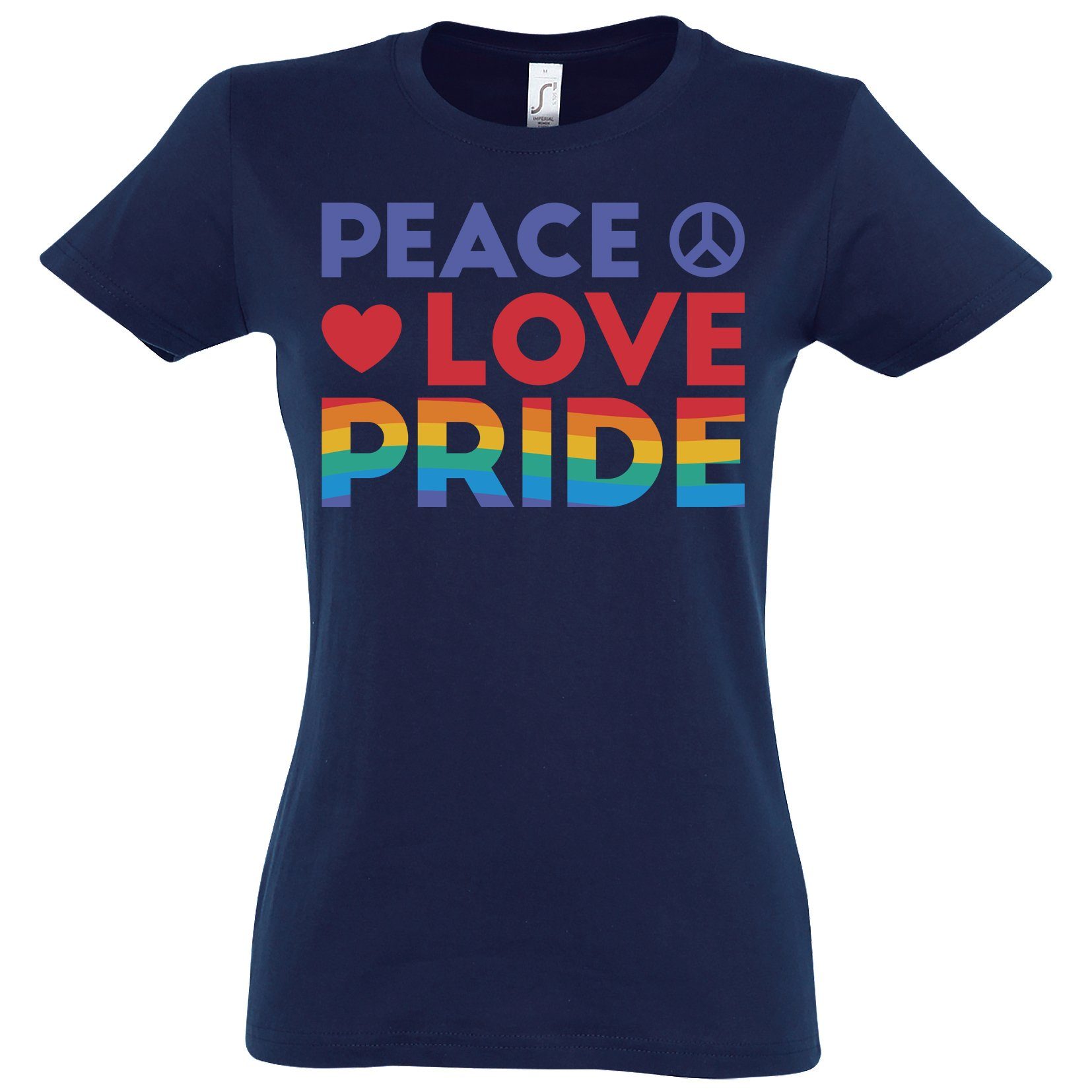 Youth Designz T-Shirt Peace Love Pride günstig online kaufen