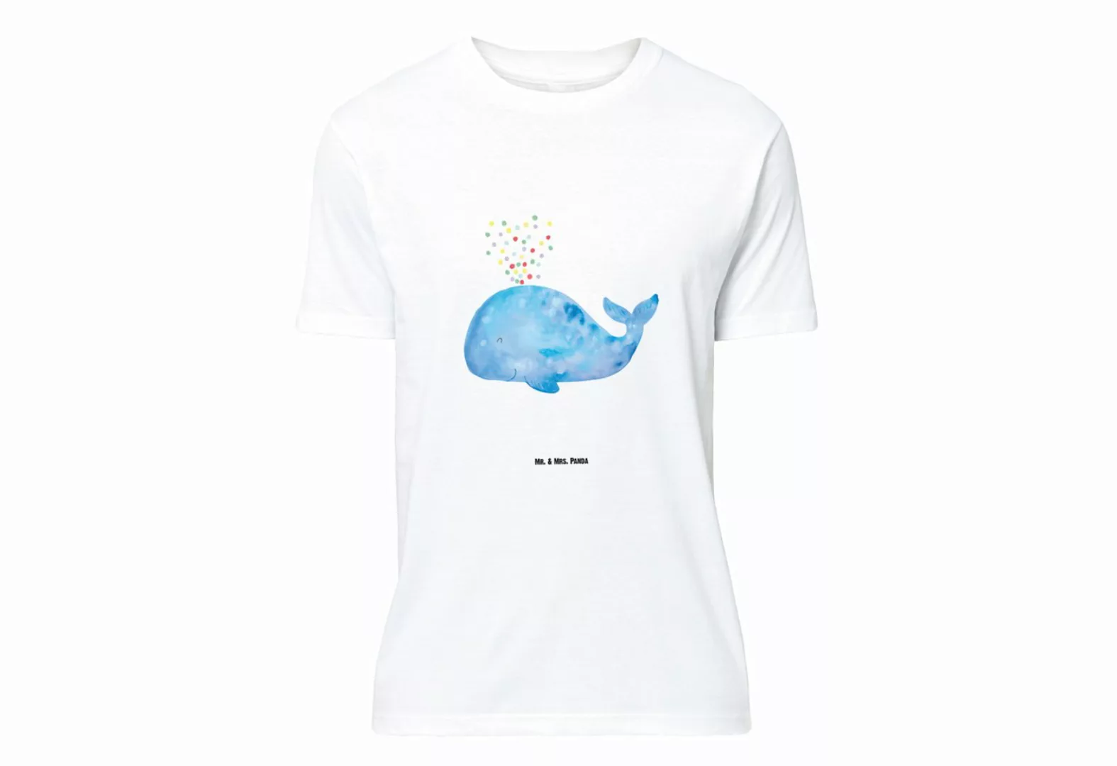 Mr. & Mrs. Panda T-Shirt Wal Konfetti - Weiß - Geschenk, Shirt, Schlafshirt günstig online kaufen