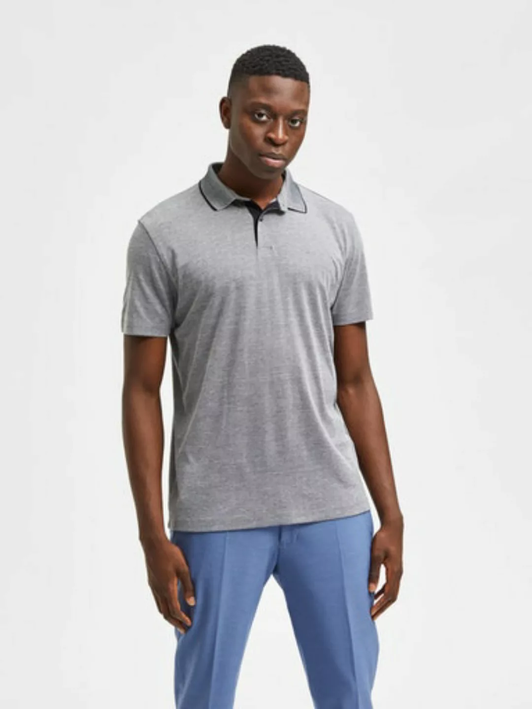 Selected Homme Herren Poloshirt SLHLEROY COOLMAX - Regular Fit günstig online kaufen