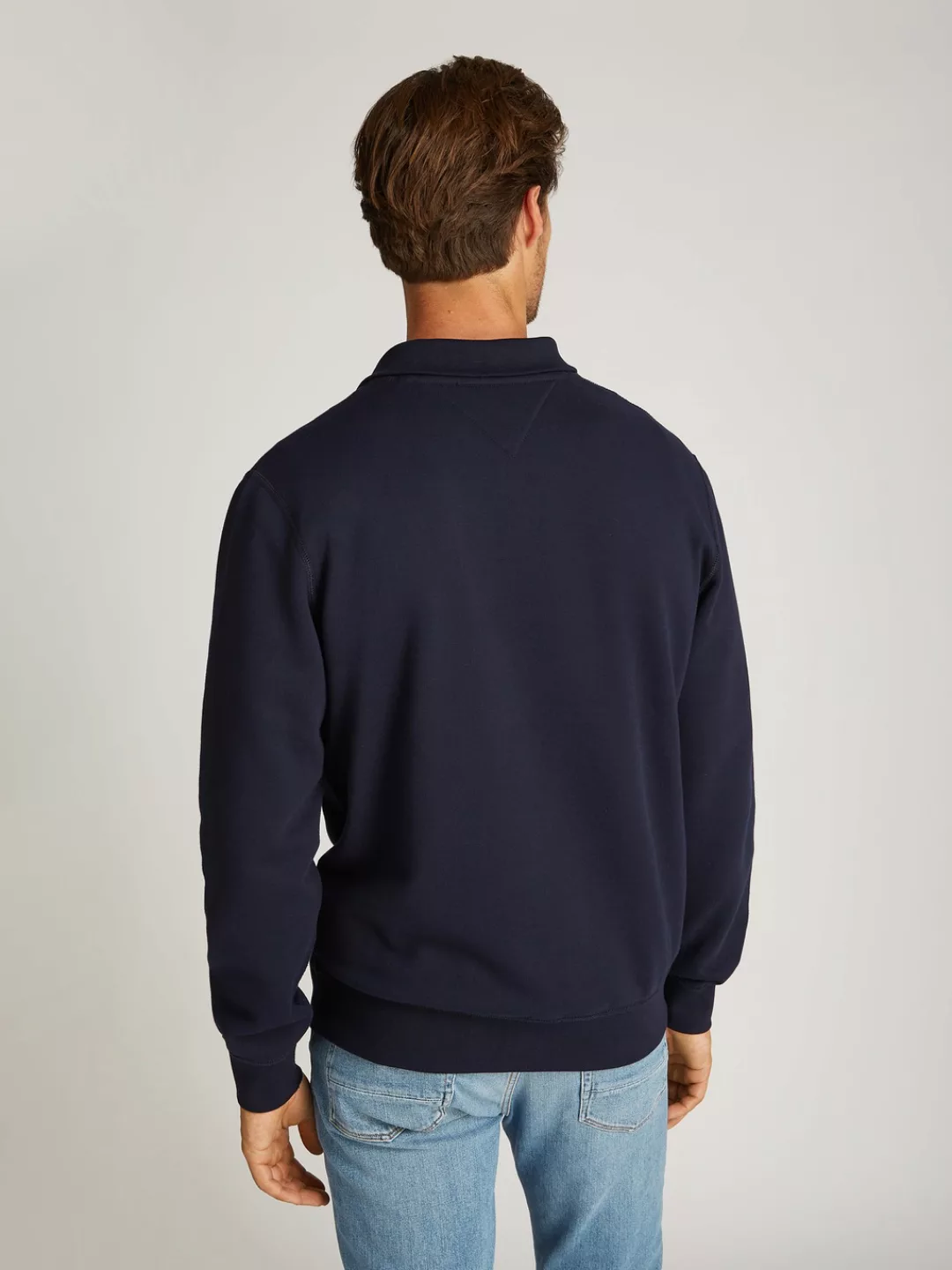 Tommy Hilfiger Sweatshirt ESSENTIAL FLEECE 1/4 ZIP mit Stehkragen günstig online kaufen