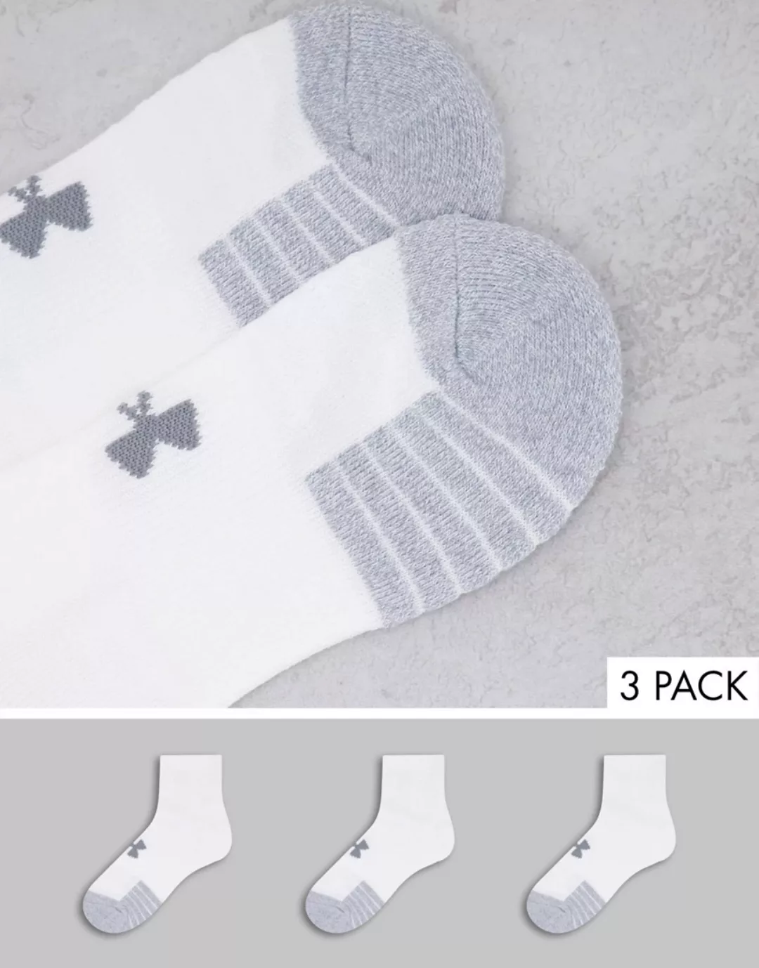 Under Armour Training – Heatgear – Niedrige Socken in Weiß günstig online kaufen