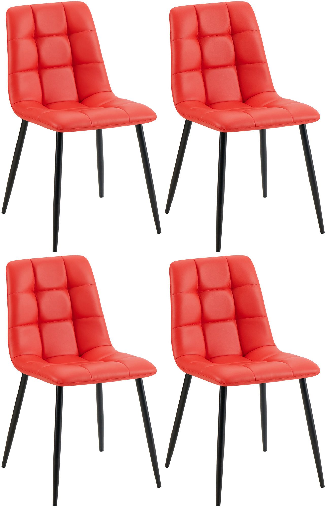 CLP Esszimmerstuhl Antibes (4er Set), Kunstlederbezug günstig online kaufen