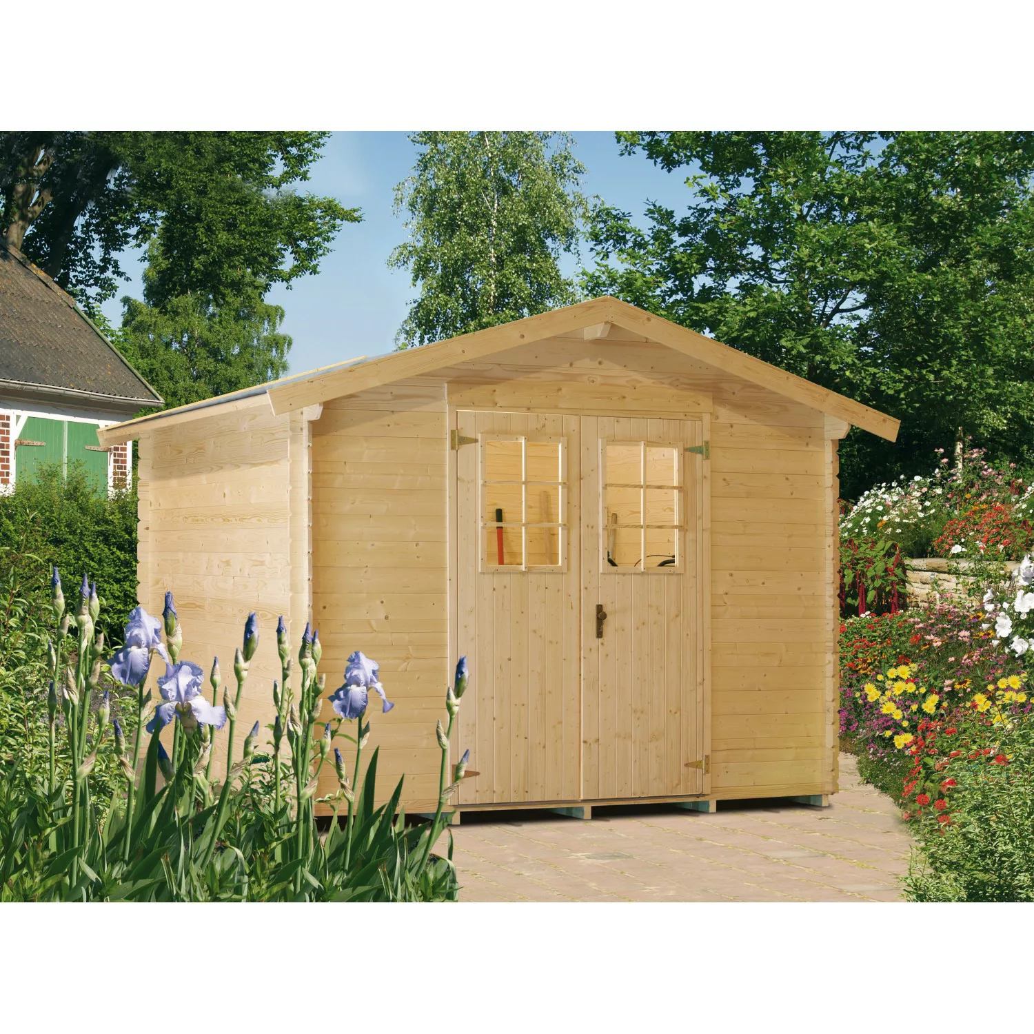 Kiehn-Holz Holz-Gartenhaus KH 19-007 Unberührt 260 cm x 260 cm günstig online kaufen